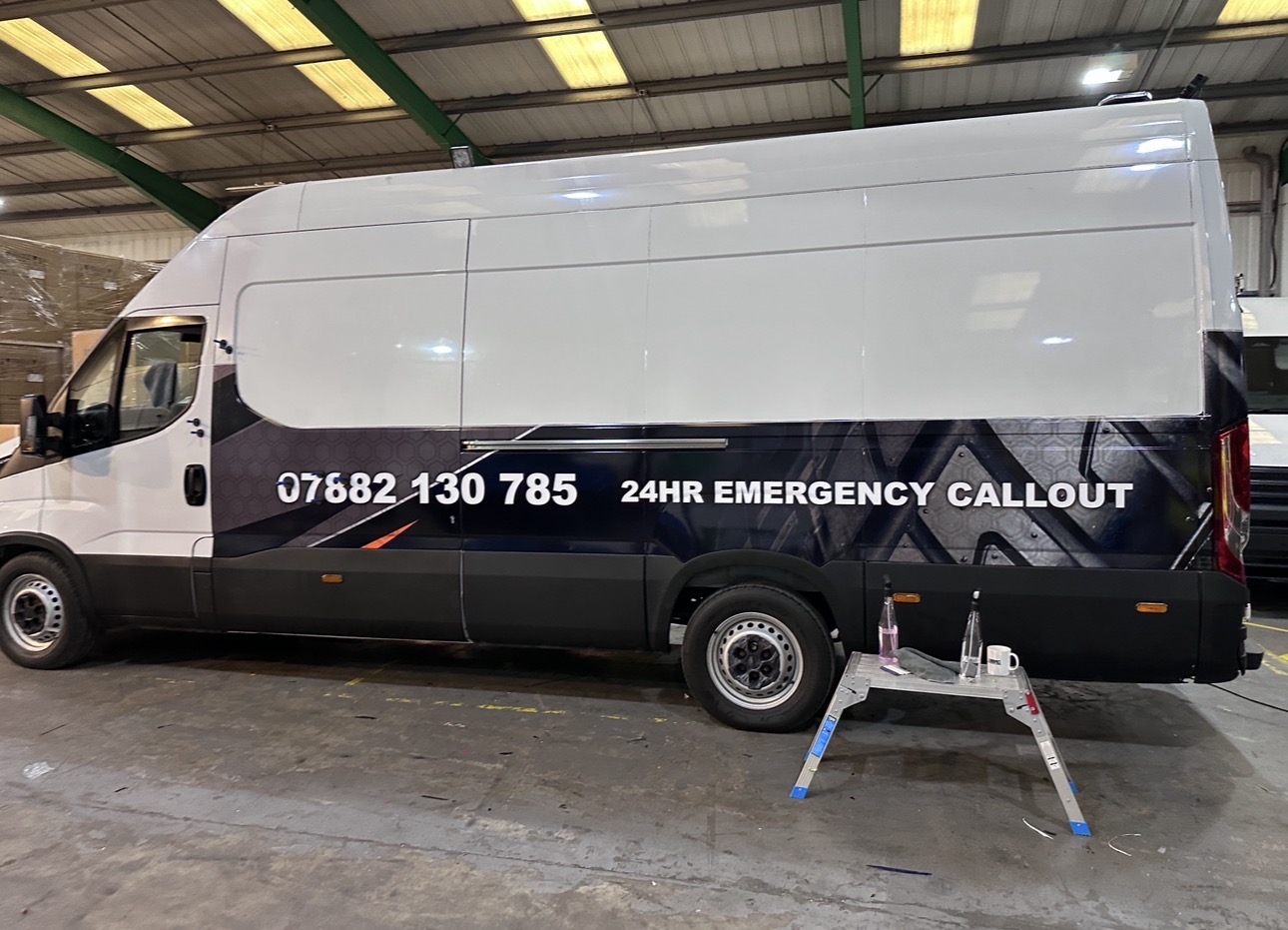 VAN AT START OF BUILD